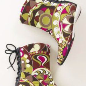 EMILIO PUCCI Signature Abstract Fabric Moon Boots